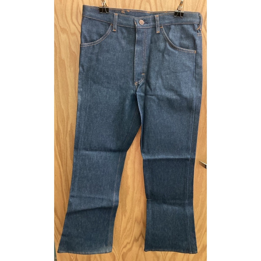 Sears Genuine Roebucks Raw Denim Jeans Made in USA 34x31 New Old Stock 49101 VTG - Picture 5 of 8